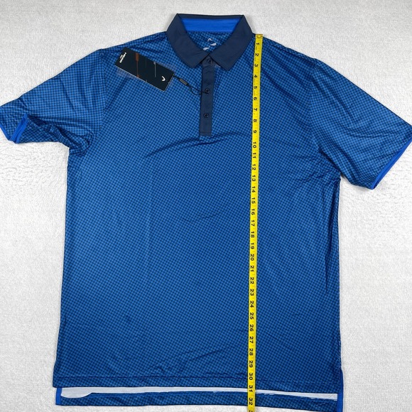 Head Polo‎ Shirt Mens Large Blue Golf Preppy Tennis Pickleball Travel Vacation - Picture 8 of 13